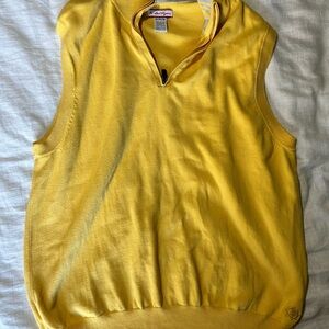 Ben Hogan Yellow Sleeveless Sweater